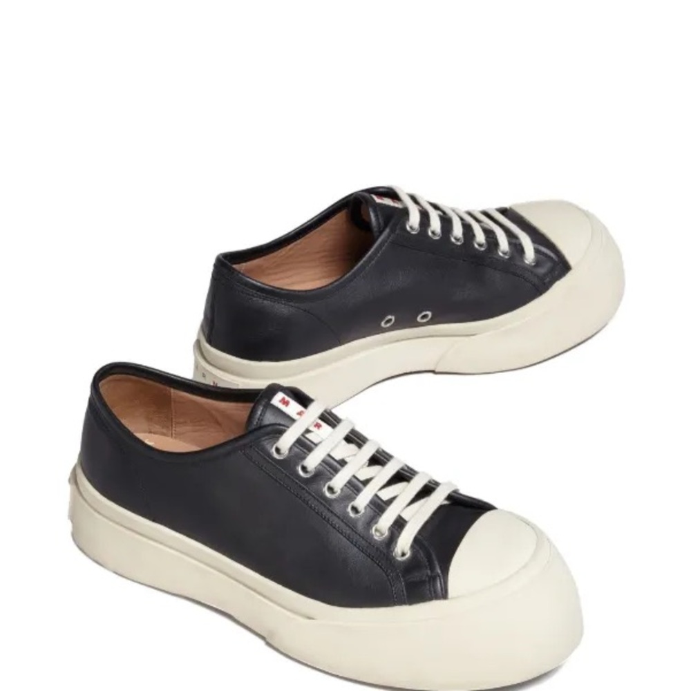 Marni Black and Cream Pablo Sneakers - Picture 4 of 8